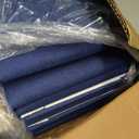 11 pcs Memory Foam Chair Pads Non-Slip Rubber Back Indoor Swing /Settee Cushion 24'X10'X1' Blue