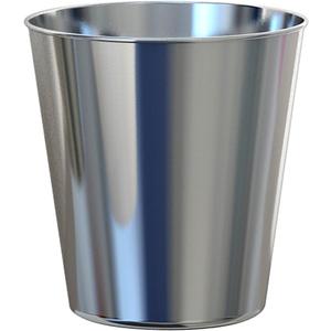 nu steel Decorative Stainless Steel Small Trash Can Wastebasket, Garbage Container Bin for Bathrooms, Powder Rooms, Kitchens, Home Offices Gloss Offices-Shiny-11 qt, Under 5 Gallons, Shiny Mirror
