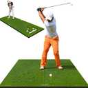 Dual-Mode Golf Hitting Practice Mat 1.2in Indoor Outdoor Putting Mats Turf