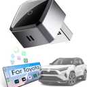 Wireless Carplay Adapter for iPhone, Convert Wired to Apple Carplay Wireless Adapter, Mini Size, Plug and Play, Connection Stable No Delay Car Play for Toyota Specific Models