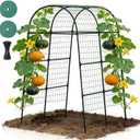 Suteck Garden Arch Trellis 7.5FT Tall  Garden Trellis for Climbing Plants Outdoor, Arch Trellis for Vegetables, Roses & Vines, Easy Assembly for Backyard, Pathway & Patio (51.1x72x90.6")