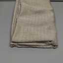 GLORY SEASON Lace Trim Tablecloth Linen-Look Textured Rustic Style Machine Washable Solid Heavy Weight Rectangle/Oblong Table Cloth Cover for Kitchen Dinning Tabletop Decoration 55x102 in Beige