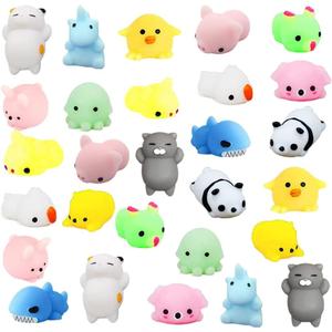Mochi Squishies Toys, 28PCS Kawaii Min Squishies Party Favors for Kids Stress Relief Toys, Classroom Prizes, Birthday Gifts, Basket Stuffers Filler, Easter Eggs Hunt, Easter Party Favors