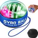 Torque-Ball Hand Exerciser, Wrist Power Gyro Ball, Curaball Hand Exerciser, Grip Strength Trainer, Hand Strengthening Devices, Wrist Strengthener, Finger Exerciser, Auto-Start Colorful Lighting