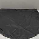 Hiasan Round Tablecloth 30 Inch - Waterproof Stain Resistant Spillproof Polyester Fabric Table Cloth for Dining Room Kitchen Party, Black