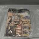 4 Sets Cork Placemats with Coasters Include Street Scene Table Mats and Square Coasters Cork Placemats Set for Kitchen Dinner Table Setting Supplies, 11.4 x 15.4 Inch