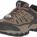 Skechers Men's Cankton Steel Toe Construction Shoe – Electrical Hazard Rated, Memory Foam, Pebble/Black, 12