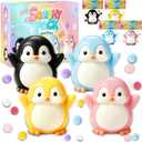 2 x 4PCS Big Penguin Squishy - Squishy Fidget Stress Relief Squeze Kit, Taba Fidget Kit