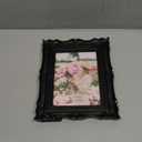 PHAREGE 5x7 Vintage Picture Frame Black, 5 by 7 Ornate Antique Picture Frame for Wedding, Retro Photo Frame Displays Horizontally or Vertically On Tabletop