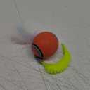 Potaroma Moving Ball Cat Toys with Feather Tail, Rechargeable 2025 New Interactive Toy for Indoor Cats Exercise, Smart Interactive Kitten Rolling Ball, Orange