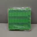 Double Sided Toy Storage Organizer Case for Hot Wheels Car, for Matchbox Cars, for Mini Toys, for Small Dolls. Carrying Box Container Carrier with 48 Compartments - Green(Box Only)