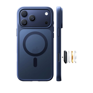 TORRAS for iPhone 17 Pro Case, Camera Control, Fit for MagSafe, Military-Grade Protection, Magnetic Slim Translucent Anti-Fingerprint Phone Case for iPhone 17 Pro 6.3", Deep Blue