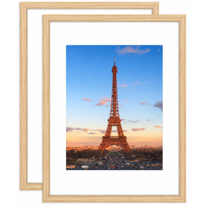 12x16 and 18x24 Picture Frames Natural Set of 2, Photo Frame with HD Plexiglass, Natural Picture Frames Collage Wall Decor, Gallary Wall Frame