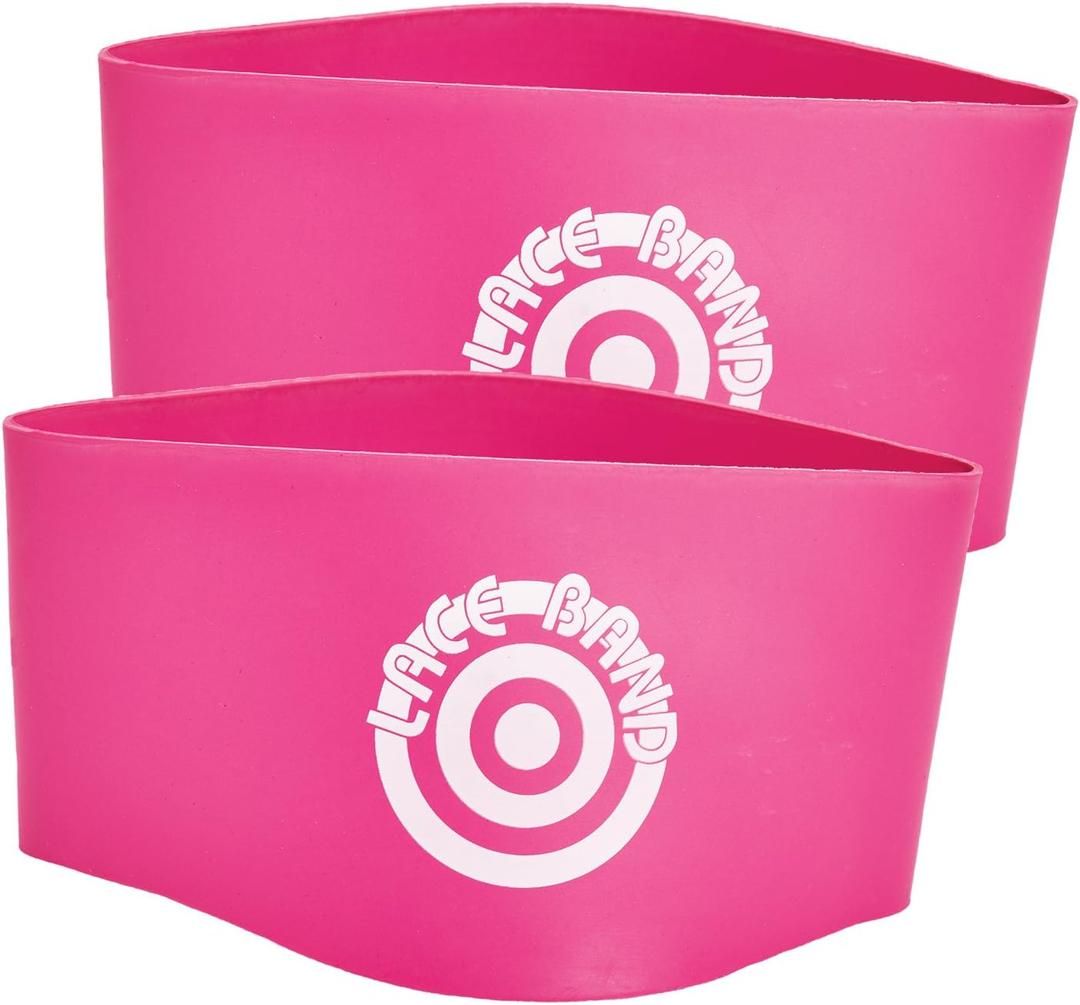 Unique Sports Lace Bands Soccer Cleat Lace Cover (Neon Pink)