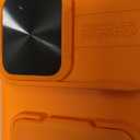 SSLOTSCASE for iPhone 17 Pro Max Case with 2X Privacy Screen Protector, Credit Card Holder & Stand & Slide Lens Cover & Kickstand, Military-Grade Heavy Duty Phone Cover for iPhone 17 Pro Max, Orange