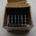 1/2"-20 Wheel Spike Lug Nuts, 24 PCS Lug Nut Wheel Accessories with 1 Socket Key, Black Thread Spiked 4.4" Tall Closed End Nuts Compatible with Wrangler Cherokee Liberty