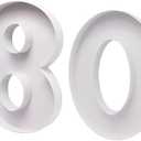 WENPACK 15" Fillable Cardboard Number Charcuterie Board Tray Paper Mache Sweet Cupcake Birthday Box (80)