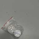 uxcell 2pcs Potentiometer Knob Knurled Shaft Silver Tone Aluminum Smooth Surface Rotary Knob 25mmx13mm Volume Control Knob