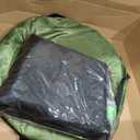 Portable Toilet Kit with Pop-Up Privacy Tent, All-in-One Outdoor Bathroom & Changing Room with Camping Toilet Seat, Waste Bags, LED Light for Camping, RV, Road Trip (Toilet with Green Tent)