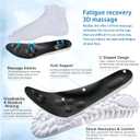2 Pairs Cloud Insoles for Men, Cloud Soles for Men, Comfort Insole, U-Shape Memory Foam Insoles, Trim to Fit Inserts (2 Pairs- Green, 12-13)