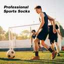 8 Pack Men's Soccer Socks Anti Slip