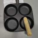 4 hole egg pan，cast iron egg pan，egg poacher pan nonstick 4 eggs，omelette pan Suitable for making breakfast/frying eggs/frying bread