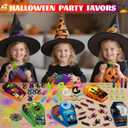 269 PCS Halloween Party Favors for Kids, 24 Pack Coffin Box Treat Goodie Bags with Non-Candy Treats Toys Bulk for Trick or Treat, Halloween goodie bag stuffersKids Prizes Classroom Basket Stuffers