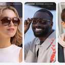 livho Trendy Polarized Aviator Sunglasses Women Men, Retro Sun Glasses for Women Men 2025, Oversized UV Protection Shades