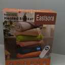 Electric Heated Blanket King Size 90''x100'', Soft Dual-Sided Flannel with Dual Control, 12 Heat Settings, 12H Timer, ETL FCC Certified, Overheat Protection, Machine Washable (Brown & Gray)