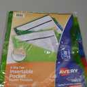 Avery Insertable Plastic Dividers for 3 Ring Binders, 8 Tabs per Set, Big Tabs, One Pocket, Multicolor Binder Dividers, Works with Sheet Protectors (11903)