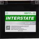 Interstate Batteries YTX20HL-BS 12V 18Ah Powersports Battery 270CCA High-Performance AGM Rechargeable Replacement for Motorcycles, ATVs, UTVs, Jet Skis, Snowmobiles (CITX20L-BS-PW)