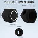 Microphone Wind Shield Pop Filter Microphone Isolation Ball, Acoustic Filter for Record Studios Mic, Sound-Absorbing Foam Five-sided Seal Design to Effectively Reduces Noise and Reflections