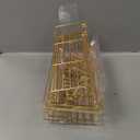 Liuoud 5 Pack Shower Caddy Organizer Rack Shelf for Inside Shower, Self Adhesive Wall Storage Basket Rustproof Stainless Steel Shampoo Holder Bathroom Accessory Decor Set, Gold