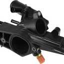 X AUTOHAUX Engine Coolant Thermostat Housing Assembly 25600-2G500 25600 2G500 for Kia Optima Sportage Sorento 11-15 for Hyundai Tucson