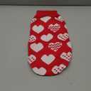 Soft Warm Dog Sweater for Small Dogs Girl Cat Printed Knitting Pattern Sweaters for Small Dogs Christmas Outdoor Red, Size 8 