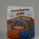 Jack&Pup Beef Gullet Bites (1 LB) Gullet Jerky for Small, Medium Dogs, Single Ingredient Beef Esophagus Dog Treats for Puppies (EXP 04/17/26)