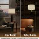 Lamp Shades Set of 1–𝟏𝟏.𝟔” 𝐓𝐨𝐩 𝐱 𝟏𝟐.𝟔” 𝐁𝐨𝐭𝐭𝐨𝐦 𝐱 𝟗.𝟖” 𝐇𝐢𝐠𝐡 Drum Lamp shades–Fits Harp-Style Bedside & Floor–Easy Assembly(Ships Rolled Flat) (White - Pack of 1, Medium)