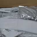 MonaSixy 6 Tier Corner Shelf with Light, Music Synic 60000 DIY LED Color Smart Remote Tall Display Shelves Corner Shelf Stand Bookshelf Wood Rack Metal Frame for Living Game Room Bedroom, White