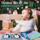 Boys Winter Hat and Gloves Scarf Set for Girls, Kids Knit Beanie Neck Mitten Cap Snow Accessories for Toddler Gifts