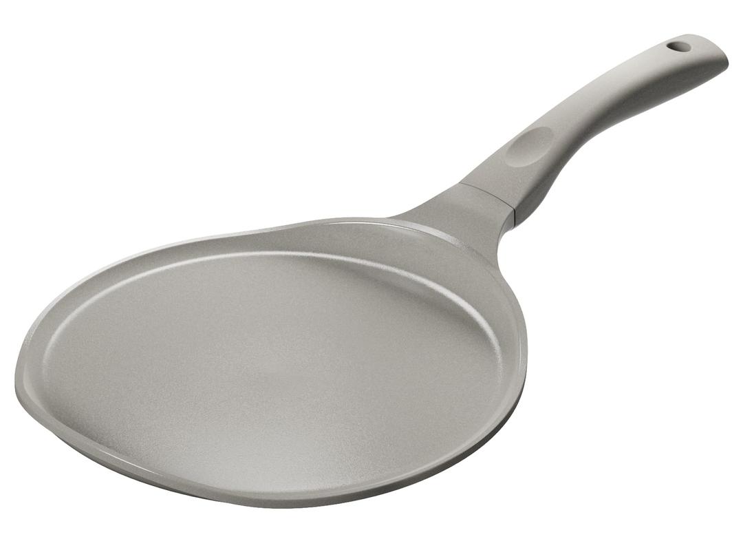 Redchef Crepe Pan Nonstick, 10 Inch Ceramic Tortilla Pan, Flat Skillet Pan for Roti Dosa Tawa Comal Para Tortillas Pancake Pan for Stove Top, Induction Compatible, PFAS/PFOA/PTFE Free (Gray)