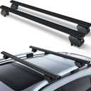 53" Universal Roof Rack Cross Bars Heavy Duty 300 LBS Crossbars Compatible with Flush & Raised Side Rails, Fit Most SUVs Vehicles, Lockable & Adjustable Crossbars Rooftop Luggage Cargo Carrier