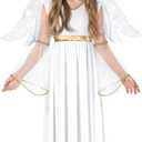 Morph Angel Costumes For Girls - Kids Angel Dress - Girls Angel Costume - Children's Angel Outfit - Perfect For Dress Up, Size M