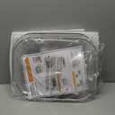 Lazy Susan Turntable Organizer for Refrigerator, 360 Rotating Fridge Organizer Tray with Suction Cups, 14.56''x11'' Turntable Condiment Organizer for Cabinets Dining Table Pantry Kitchen Countertop