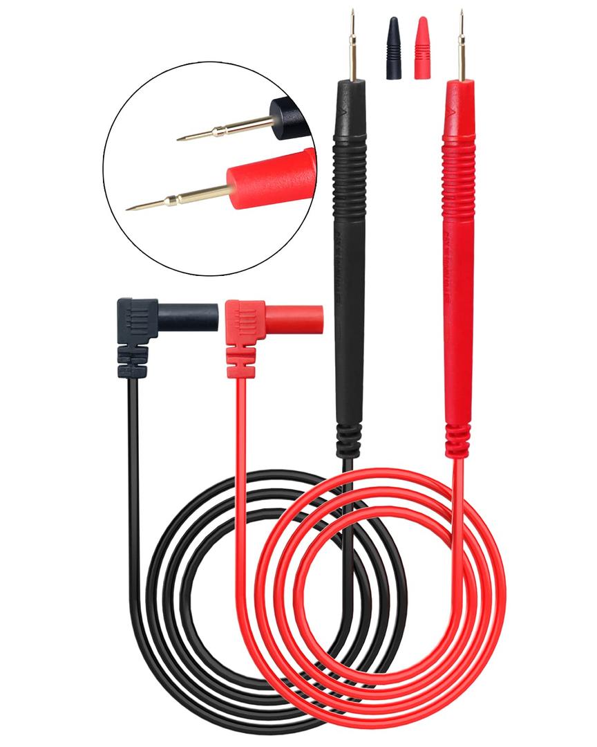 HengTianMei Flexible Multimeter Test Lead Kit, CAT III 1000V 10A, Volt Test Lead for Measurement Accurately with Standard 4mm Banana Plug, for Most Brands Digital Multimeters, Electronic Clamp Meter