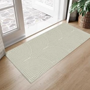 Tiffasea Kitchen Runner Rug 2'x4.3', Washable Small Area Rug Reversible Farmhouse Throw Rugs Green Bathroom Rug Runner Modern Entry Front Door Mat Carpet Runner for Foyer Bedroom Entryway