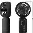 VanSmaGo [Portable Mini Fan 3-pack] Handheld Personal Small Fan with 3-speed for Travel, USB Rechargeable Battery Operated Eyelash Fan, Black&White&Pink, F33 Pink&white&black
