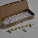 Asidrama 10 Pack 8.8 Inch(224mm) Brushed Gold Kitchen Cabinet Handles, Cabinet Pulls Kitchen Cabinet Hardware Cupboard Handles Drawer Pulls (8.8" Hole Center)