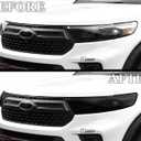 BOGAR TECH DESIGNS Precut Made for Ford Explorer 2020-2024 Full Headlight Taillight Reflector Sidemarker Tint Kit, Dark Smoke