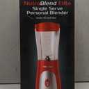 Mueller Smoothie Blender for Smoothies - Personal Blender for Shakes, Frozen Drinks, Baby Food & More, 15oz Travel Cup and Lid, Durable Stainless Steel Blades for Powerful Blending Performance, Red