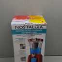Nostalgia Frozen Drink Maker and Margarita Machine for Home - 32-Ounce Slushy Maker with Stainless Steel Flow Spout - Easy to Clean and Double Insulated - Retro Red